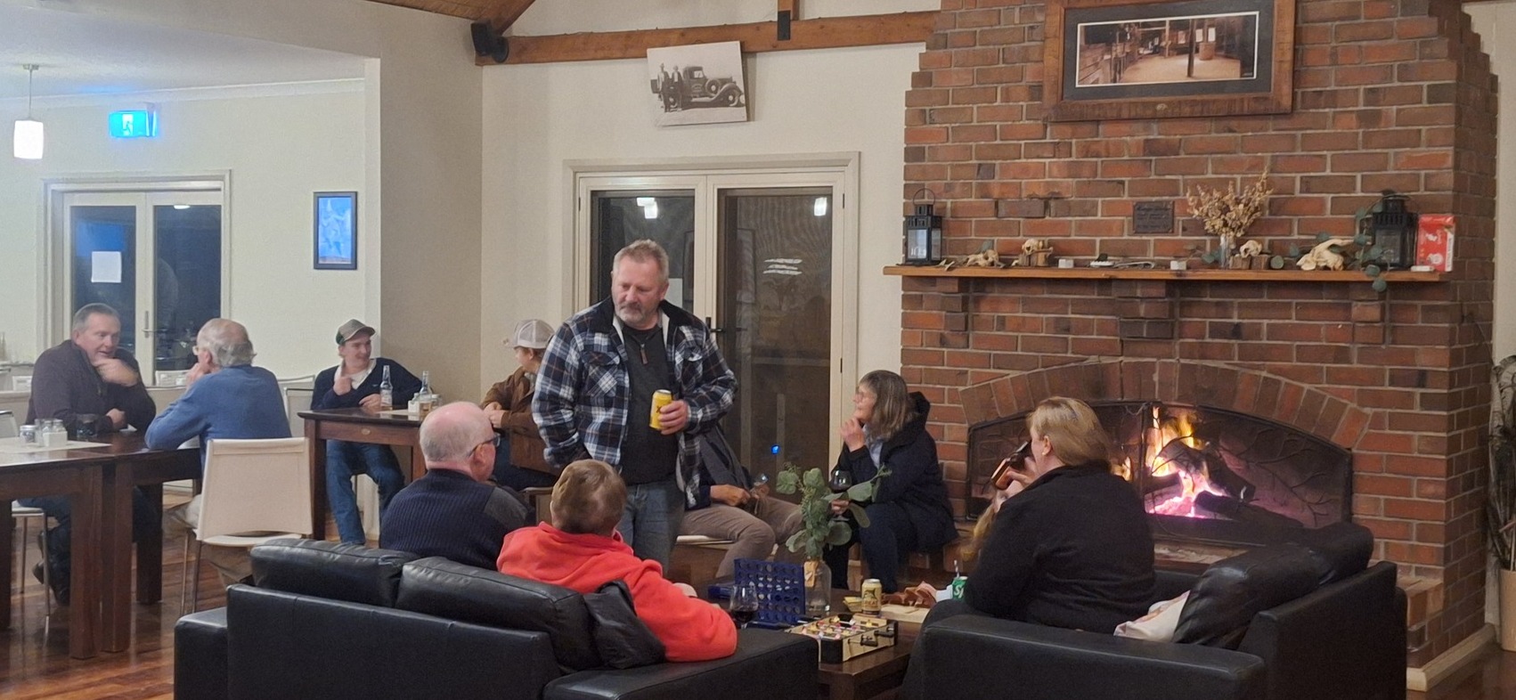 Dining at Mungo Lodge